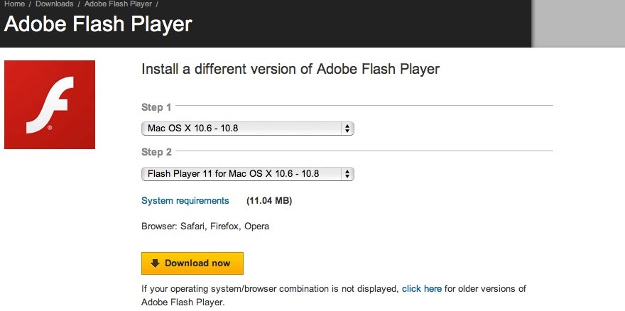 adobe flash player for mac pro download